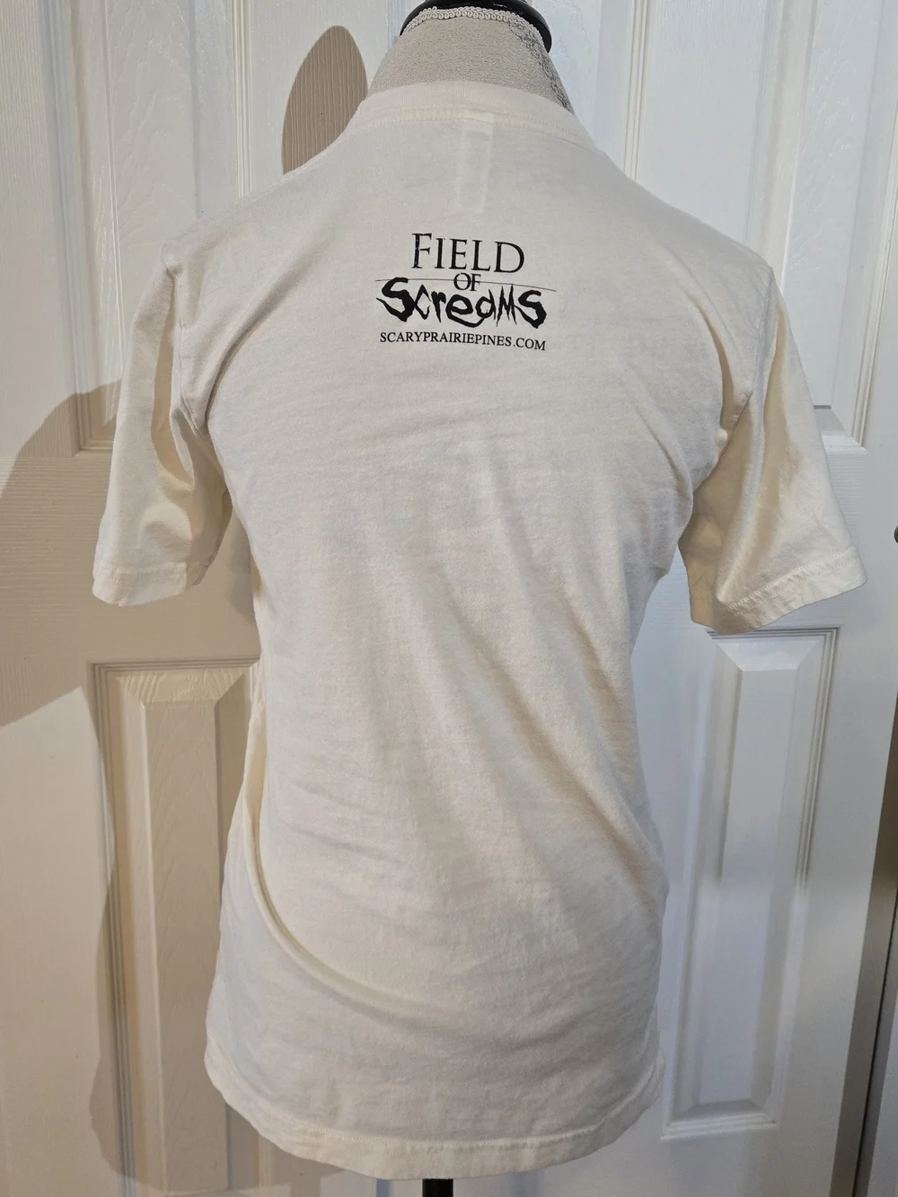 Bella Canvas White Tee with Orange and Black Halloween Graphic